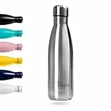 Otto Koning Trinkflasche Edelstahl 500ml – Vakuumisolierte Wasserflasche Thermo Auslaufsicher – Doppelwandige Thermosflasche Metall für Sport Schule Büro & Outdoor – BPA Frei & Rostfrei