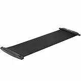 ProsourceFit Slide Board Mat for Exercise 6’ with End Stops, Booties & Carrying Bag for Low-Impact Indoor Home Workouts and Sports Training, Schwarz