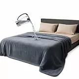 Bedding Aid wasserdichte Decke, Hundedecke Wasserdicht, Liebesdecke Wasserdicht, Katzendecke, Hundedecke Sofa, Dunkelgrau/Hellgrau, Sofadecke (152x203cm)