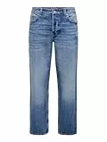ONLY & SONS Herren Onsfade Loose Box Tai DNM Cbo Noos Jeans, Medium Blue Denim, 33W / 32L EU