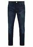 Indicode IDQuebec Herren Jeans Hose Denim mit Stretch-Anteil Regular Fit, Größe:W31/32, Farbe:Dark Blue (855)