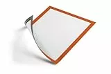 Durable Info-Rahmen Duraframe Magnetic (A4, Magnetrahmen für metallische Oberflächen) 5 Stück, orange, 486909