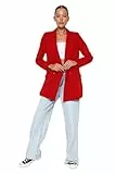 TRENDYOL Damen Bey Tket Blazer Trendyol Red classic jacket Red , Rot, 40 EU