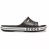 Crocs Unisex Erwachsene Bayaband Slide Badeschlappen, Black/White, 43/44 EU