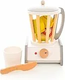 EverEarth Kinder Smoothie Mixer Spielset mit Früchten und Zubehör - Kindermixer Holzspielzeug Set für Jungen und Mädchen - Kinder Spielzeug Mixer für die Spielküche - Mixer Kinderspielzeug EE33902
