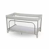 Maxi-Cosi Merlin, 2-in-1 Reisebett & Spielplatz, 0–4 Jahre, bis 18 kg, Baby und Kinderreisebett, In 1 s Klappbar, 120×60 cm CloudCore-Matratze, Seitliches Einstiegsfenster, 4 Rollen, Elegance Beige