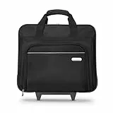 Targus, 40,6 cm rollbare Laptoptasche, schwarz – Reise-Aktenkoffer und kleine Rolltasche – geräumige, mit Schaumstoff gepolsterte Laptoptasche 40,6 cm (TBR003US)