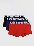 Diesel Herren Boxershorts 00SAB2 (3er Pack), Mehrfarbig (Black/Blue/Orange 04), M
