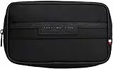 Tommy Hilfiger Herren Kulturbeutel Repreve Washbag mit Logo, Schwarz (Black), Einheitsgröße