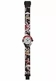 HIP HOP Watches - Damen Armbanduhr HWU0861 - I Love Japan Kollektion - Silikonarmband - 32mm Gehäuse - wasserdicht - Quarz Werk - Schwarz