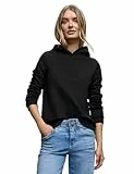 Street One Damen 3016949 Sweatshirt mit Kapuze, Black, 40