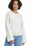 Tamaris Damen BAHREN Crew Sweat, Tapioca Melange, L