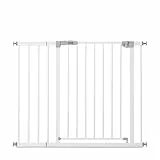 hauck Treppenschutzgitter / Türschutzgitter Open N Stop KD mit 21 cm Verlängerung für Breiten 96 - 101 cm, ohne Bohren, 0-24 Monate, Einhändiges Öffnen, Beidseitig Schwenkbar, Metall (White)