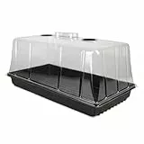 GrowPRO High Dome Zimmergewächshaus, 54x27x25 cm - Anzuchthaus mit verschließbaren Belüftungslöchen, 1 Stück