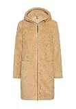 camel active Damen Teddyfell Mantel lang mit Frontzipper & Kapuze Cashmere, womenswear-48