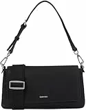Calvin Klein Damen Schultertasche Must Convertible Abnehmbarer Träger, Schwarz (Ck Black), Einheitsgröße