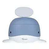Kindsgut Kinder-Töpfchen, Babytopf WC/Klo, kinderfreundliches Wal-Design und dezente Farben, Toiletten-Training, Taubenblau