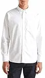 United Colors of Benetton Herren Camicia 5fgbuq04c Hemd, Weiß, Large