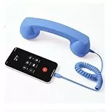Jotekonoby Typ-C Kabelgebundener Retro-Telefonhörer Festnetz-Empfänger, kompatibel mit Smartphones und Tablets, High-Fidelity-Lautsprecher für klare Anrufe