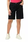 Ulla Popken, Damen, große Größen, Jeansbermuda Mandy, 5-Pocket-Form, Komfortbund