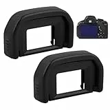 2 Stück Augenmuschel Für Canon Ef Okular 100D 550D 600D 650D 700D 750D 760D 1000D 1100D,Sucher Kamera Augenmuschel,Sucher Okular Ersetzt Canon Ef,Kamera Okular Sucher Passend,Schwarz