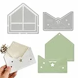 Xidmold Silikonformen Gießformen Weihnachten,Briefumschlag Epoxidharz Formen für Beton Gießform,Home Office Tischdekoration, Post Organizer,Wanddekor Weihnachten Anhänger