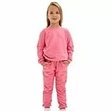 deiko Kinder Jungen Mädchen Unisex Kleidung%100 Baumwolle Outfit Kinder Kleidung Set | 2tlg langärmliges Oberteil und Hose mit Taschen
