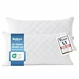 BEDSURE Kopfkissen 40x80 2er Set - Kissen 40x80 mit Reißverschluss, Anti-Milben - Antiallergisch Schlafkissen, Oeko-TEX Zertifiziert, 650g Füllmenge Anpassbar