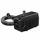 Biling Wasserpumpe 10 W 875 l/h für 12W–20W Solar Teichpumpe mit Filter und Trockenlaufschutz, Solar Springbrunnen für Außen, verwendet mit Solarmodulen für Kleine Teiche, Garten Wasserspiele