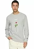 Mister Tee Herren Sweatshirt Lost Youth Rose Crewneck Grey L