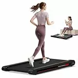 Lysole 4-in-1 Walking Vibration Pad mit App 0.3-6km/h für Zuhause und Büro, Laufband für Zuhause mit 400W - Fernbedienung und Bürogebrauch (Schwarz)