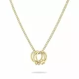 LIEBESKIND BERLIN Damen Schmuck - Die Lora-Serie inspiriert von der Hardware der Liebeskind Taschendesigns - Kette, Ohrringe & Armband mit ineinander verschlungenen Ringen aus Edelstahl