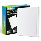 Yafido LED Deckenleuchte, 48W 4320 Lumen, Deckenlampe Flach 30cm, Kaltweiß 6500K, Deckenlicht für Badezimmer, Wohnzimmer, Küche, Schlafzimmer