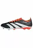adidas Unisex Predator League Firm Ground Football Boots Fußballschuhe, Core Black/Cloud White/Solar Red, 46 EU
