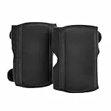 Amazon Basics Bequeme Über-/Unterknieschoner für die Arbeit, mit verstellbarem Schutz, 21,6 cm, Einheitsgröße, 1 Paar, 2 Stück, schwarz (früher AmazonCommercial Marke)