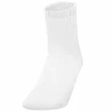 JAKO Unisex Sportsocken kurz 3er-Pack, Weiß, 43-46