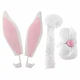 MAGICLULU Osterhasen Auto-deko mit Pinken Hasenohren und Nase Wiederverwendbar Einfache Montage Sicherheitsgerecht für Fahrzeugtypen Festliche Kaninchen Deko Außen zu Ostern