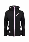 MADSea Damen Softshelljacke Funktionsjacke schwarz, Größe:48