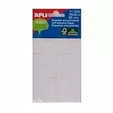 APLI Mini-Etiketten 19 x 40 mm, weiß (60 Stück)