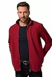 JP 1880 Herren Fleecejacke Sweatshirts, Purpurrot, 4XL