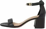 Tommy Hilfiger Damen Sandalen mit Absatz Ankle Strap Heel aus Leder, Schwarz (Black), 38