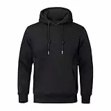 WORK IDEA Herren Kapuzenpullover aus Baumwolle Winter Hoodie für Herren, Weicher Hoodie mit Seitentaschen, Casual Oberteil für Sport & Freizeit