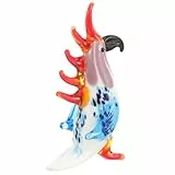NUOBESTY Kristall Papagei Figur Glas Vogel Statue FüR Zuhause Im BüRo Desktop Sammler Ornament