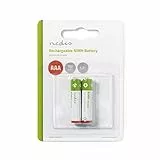 NEDIS Wiederaufladbarer NI-MH-Akku AAA 1.20 V AAA 700 mAh vorgeladen Blister 2 Stück, BANM7HR032B