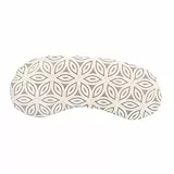 Bodhi Weiches Augenkissen aus Baumwolle | Bio-Leinsamen & Bio-Lavendel Füllung | Vegan | Made in Germany | Warm & Kaltanwendungen | Augenmaske für Yoga, Entspannung & Meditation | Lotus, natur-grau