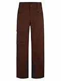 Ziener Herren RAPPOLD Ski-Hose/Freeride | PFC frei, Wolle, wattiert, Dark Brown, S