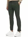 JEFF Herren JFEzra Stoffhose mit 4 Taschen | Stretch Hose Herrenhose für Männer Army, 33/32