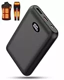 FERNIDA 10000mah Powerbank Klein, Schnellladefunktion Akku mit DC, USB und Type-C Anschlüssen für Beheizte Kleidung, Tragbare Externe Batteriebank für Beheizbare Weste Hose und Mobiles Smart Gerät