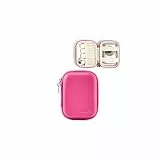 Linpr Digitalkamera Tasche Kompatibel mit CAMKORY/Kodak PIXPRO FZ45/FZ55/Lecran/VAHOIALD/Canon IXUS 285 HS/Umipyiza/YLSHGXFC/AOREGRE, Kleine Digitalkameratasche Reisekamera Tasche (Dunkelrosa)