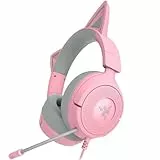 Razer Kraken Kitty V3 X Wired Gaming Headset: Kitty Ears - HyperClear Cardioid Mic - 40 mm Drivers - 7.1 Surround Sound 3.5mm PC, PS5, Xbox, Switch 2 - Pink (Generalüberholt)